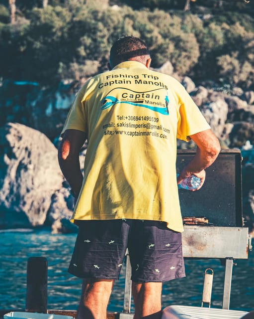 Rhodes: Captain Manolis Fishing Trip with BBQ and Swimming - Fishing success depends on luck and conditions