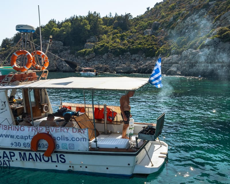 Rhodes: Captain Manolis Fishing Trip with BBQ and Swimming - Meeting point, timing, and what to bring