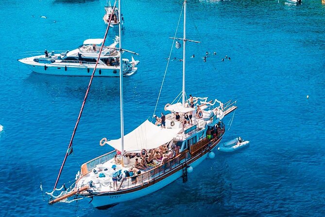 Rhodes Day Cruise (with lunch & unlimited drinks) 5,5 Hours - Seating, swimming, and practical comfort