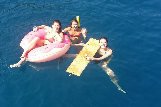 Rhodes Exclusive Swim Cruise Cocktail Open bar & Gourmet Buffet - Afandou Beach: open water and caves