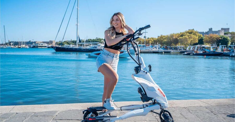 Rhodes: Explore the New and Medieval City on Trikkes - Why a Trikke works well in Rhodes