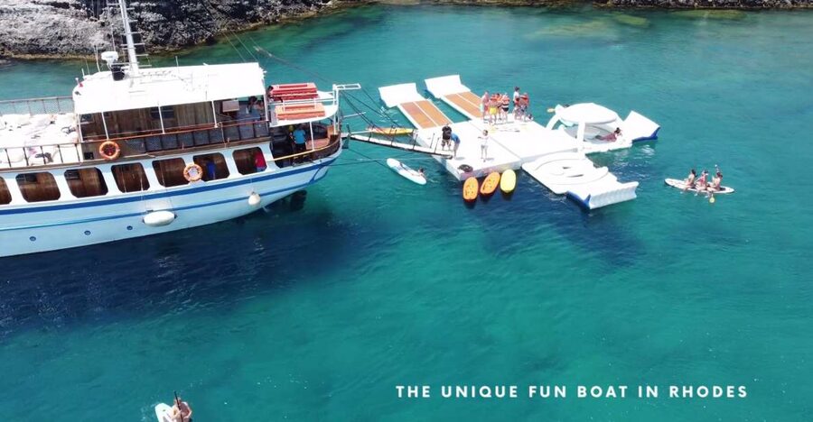 Rhodes: Gulet Trip with Food, Drinks, SUP, Kayak & Swimming - Kallithea Springs and the return cruise