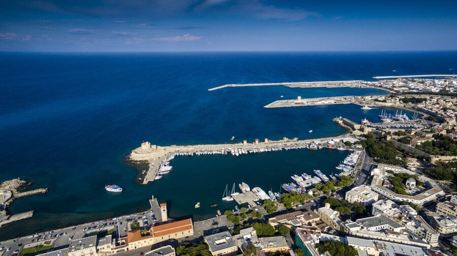 Rhodes: Hop-on Hop-off Bus and Submarine Tour - The Poseidon submarine from Mandraki Harbor