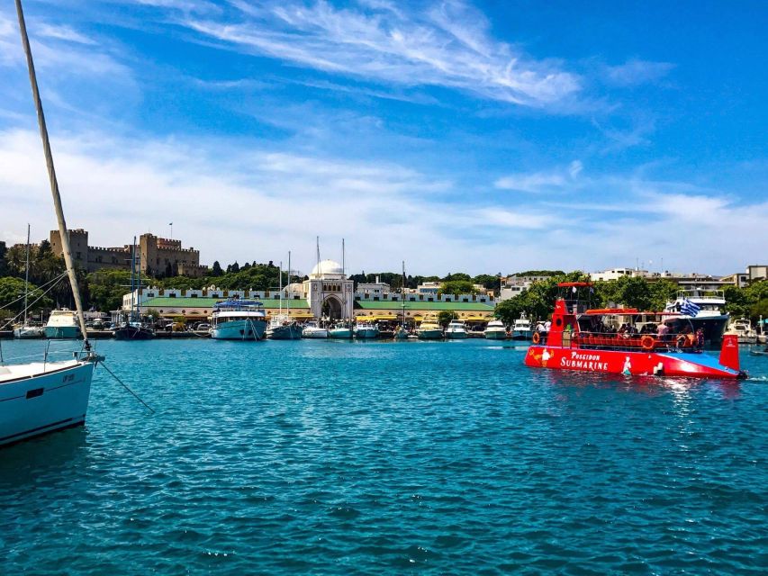 Rhodes: Hop-on Hop-off Bus and Submarine Tour - Audio guides, seating, and comfort