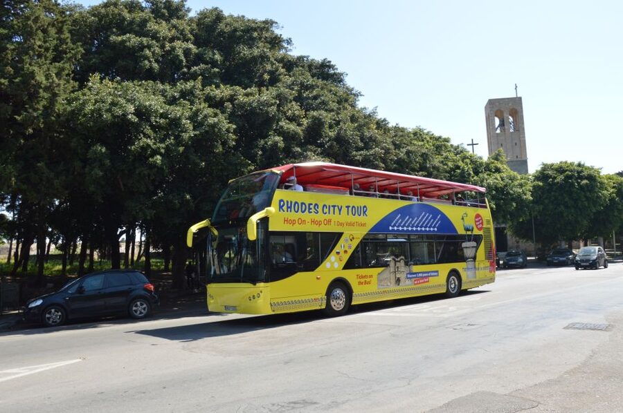 Rhodes: Hop-On Hop-Off City Tour Bus - Timing the 45-minute loop