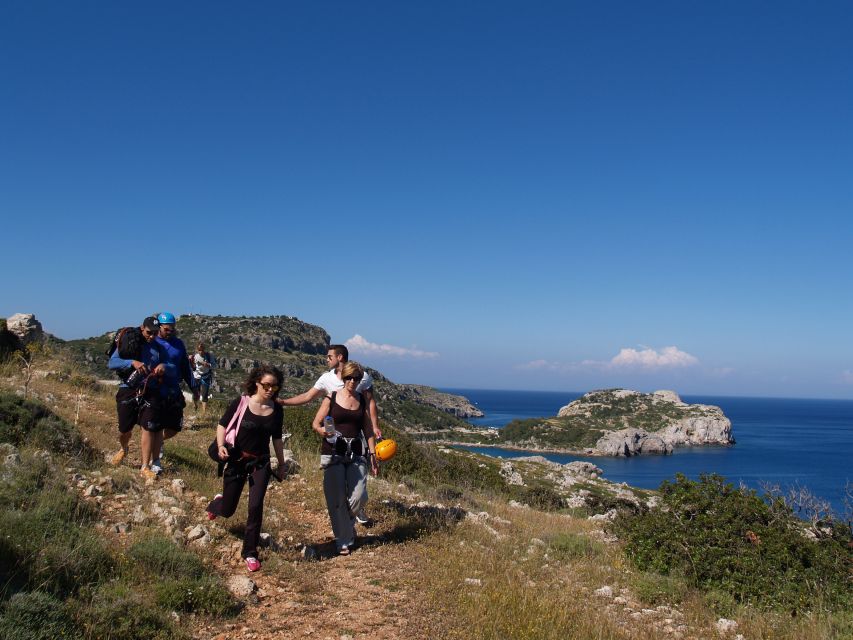Rhodes: Ladiko Bay Rock Climbing and Rappelling Experience - Ending at Ladiko Bay or Anthony Quinn Bay