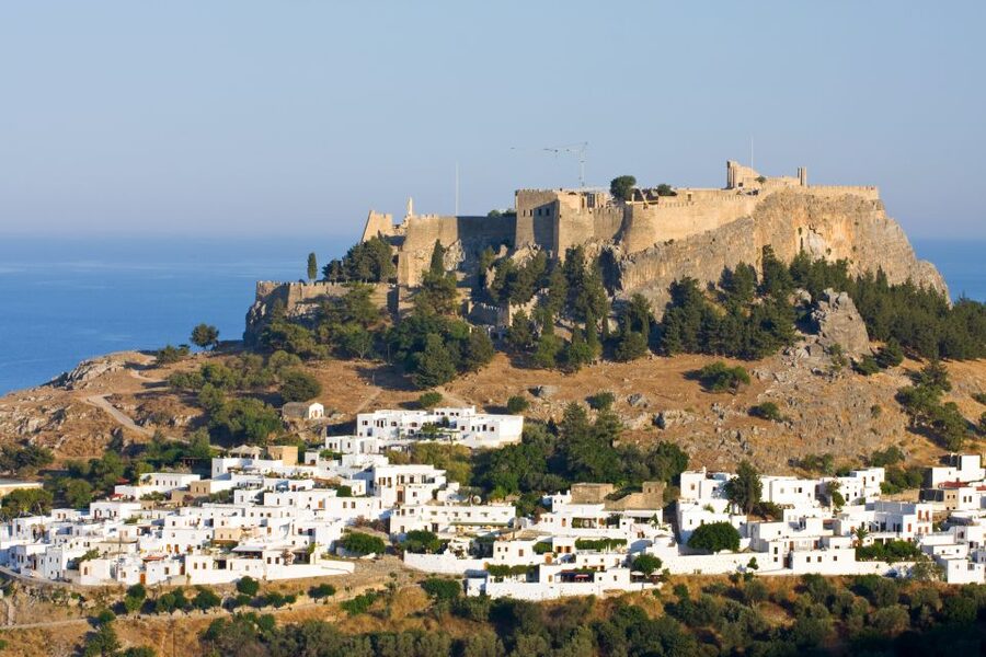 Rhodes: Lindos Acropolis Entry Ticket & Optional Audio Guide - The Hellenistic Stoa and the medieval castle