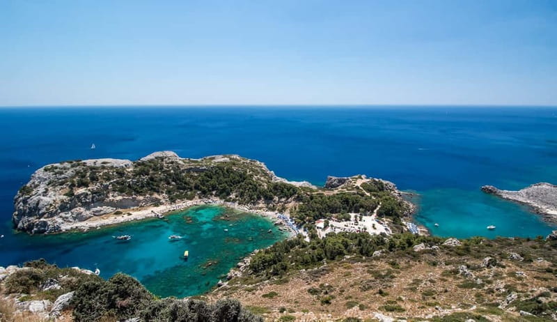Rhodes: RIB Cruise with Drinks and 4 Swim Stops - Anthony Quinn Bay and the Guns of Navarone story