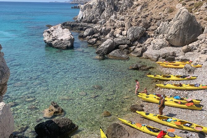 Rhodes Sea Kayaking Adventure small groups incl.Transfer & snack - Charaki village and Seal Cave