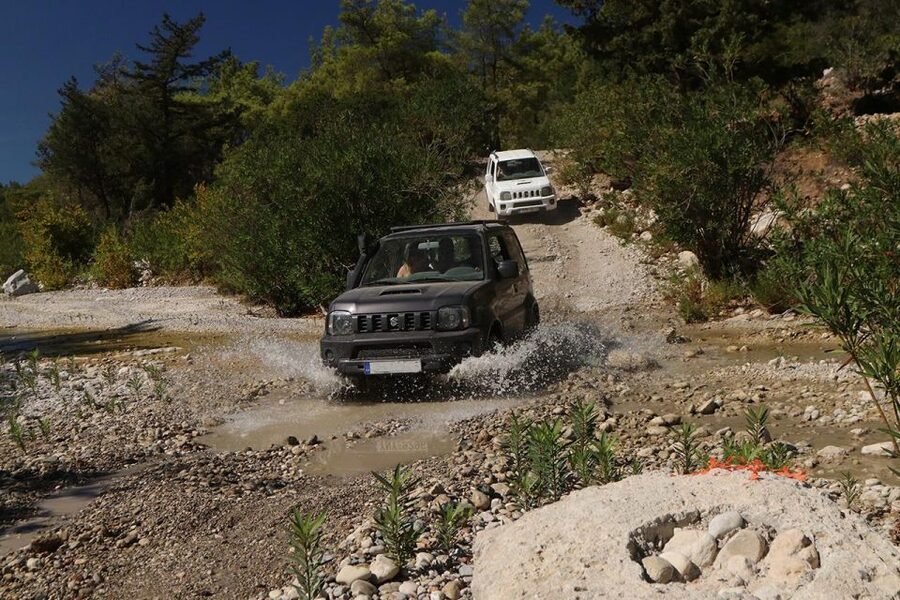 Rhodes: Self-Drive 4x4 Safari Tour with North Pickup - Morning pickup and the first mountain views