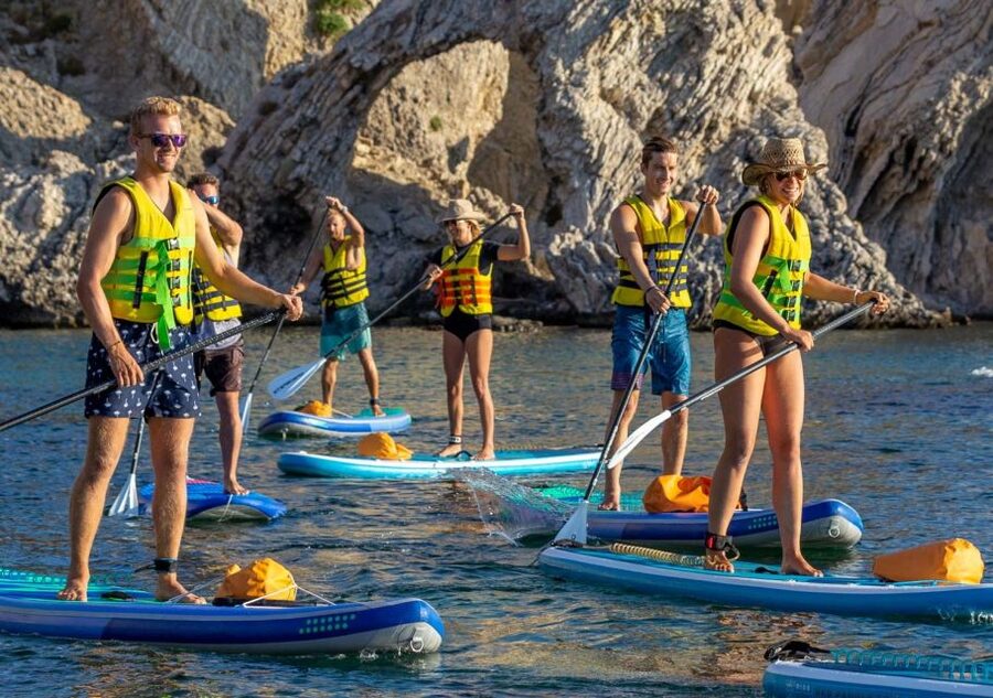 Rhodes: Stand-Up Paddleboard and Snorkeling Tour - Returning to Stegna at an easy pace