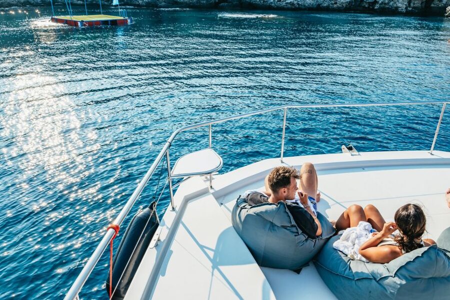 Rhodes: Sunset Catamaran Cruise with Dinner Buffet & Drinks - A Greek buffet with plenty of choice