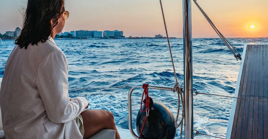 Rhodes: Sunset Catamaran Cruise with Dinner Buffet & Drinks - Practical advice for a smoother evening