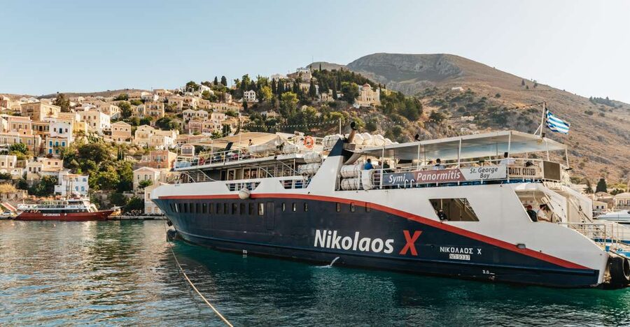 Rhodes: Symi Island & Panormitis Monastery Day Trip by Boat - The crossing aboard Nikolaos X