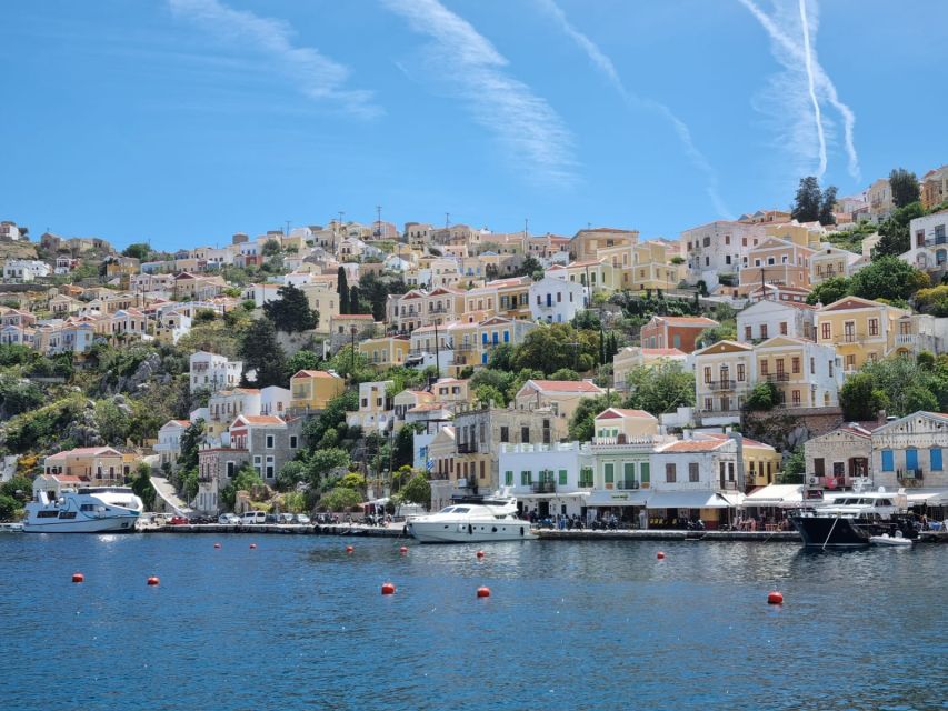 Rhodes: Symi Yacht Tour with Unlimited Drinks and Transfer - Lunch and swimming at St. George Bay