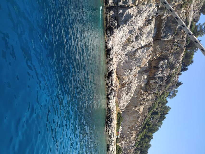 Rhodes Town: Anthony Quinn, Kalithea & Afandou Boat Cruise - Afandou Beach: a broader pause for swimming and sun