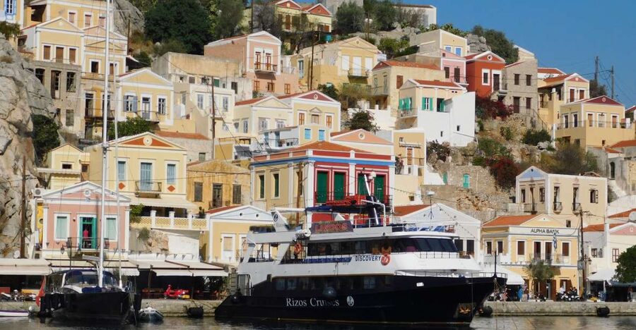Rhodes Town: Boat Trip to Symi Island and St Marina Bay - St Marina Bay is the day’s refreshing pause