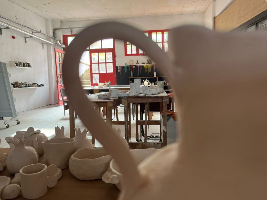 Rhodes Town: Pomegranate Pottery Masterclass - Theo’s teaching style and the feel of the studio