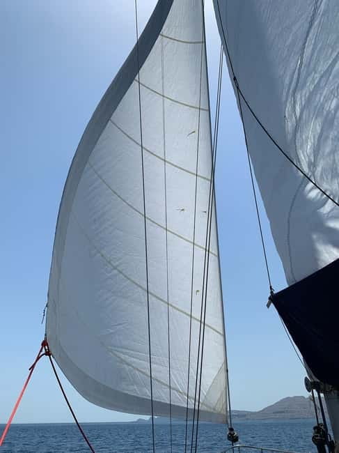 Sailing tour around Lindos with food and drinks - Agathi caves and underwater time