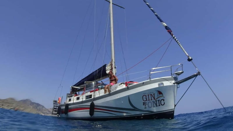 Sailing tour around Lindos with food and drinks - Lindos Bay from the sea