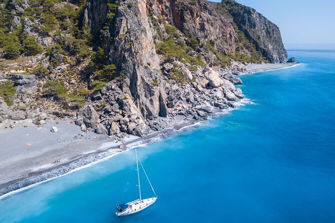 Sailing trip to the Top Coasts of Crete, Daily/Multi-day - Sweet Water Beach: a swimming stop with a wild feel
