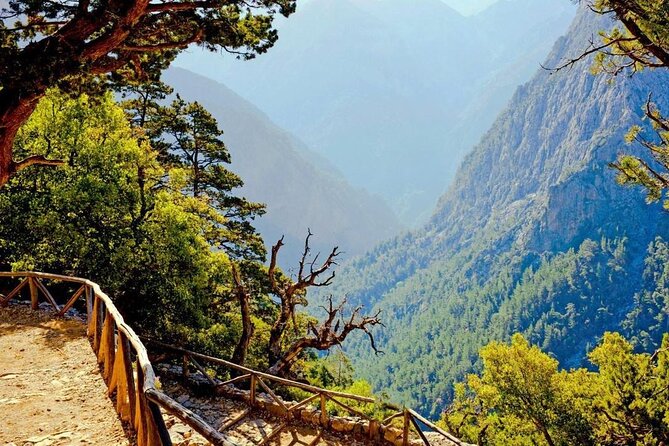Samaria Gorge Hiking from Chania with Professional Hiking Guide - Omalos Plateau and the start of the descent