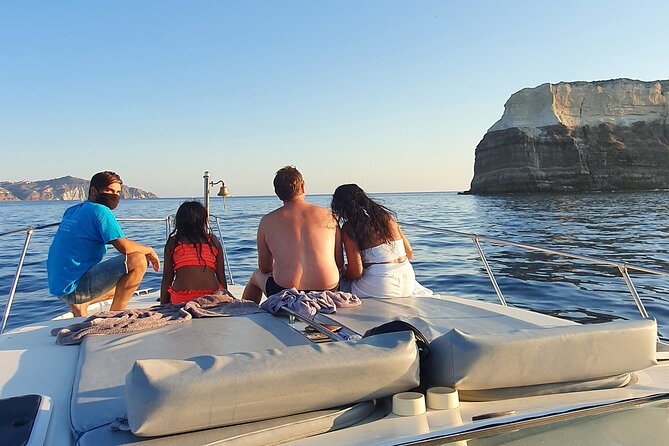 Santorini 5 - Hours Private Day Or Sunset Cruise with Bbq and Drinks - BBQ, Greek mezze, and Santorinian wine