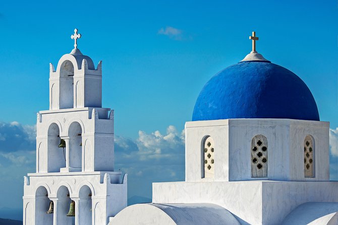 Santorini: 6hr Private Tour with Olive Oil, Beer or Wine Tasting - The Castle of St Nicholas: views with time to explore