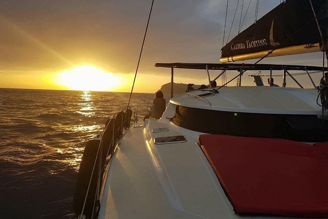 Santorini Adventurous Catamaran Experience with Snorkeling - Palea Kameni and the volcano by boat