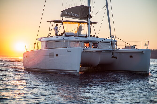Santorini All-inclusive Catamaran Cruise with Thirassia Stop - Thirassia brings the first swim