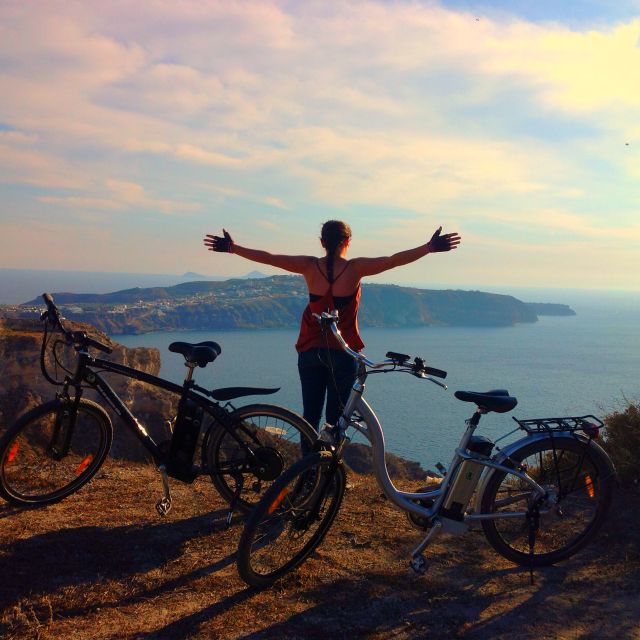 Santorini: Around the Island by Electric Bike - Wine tasting at Venetsanos Winery, or a local coffee stop