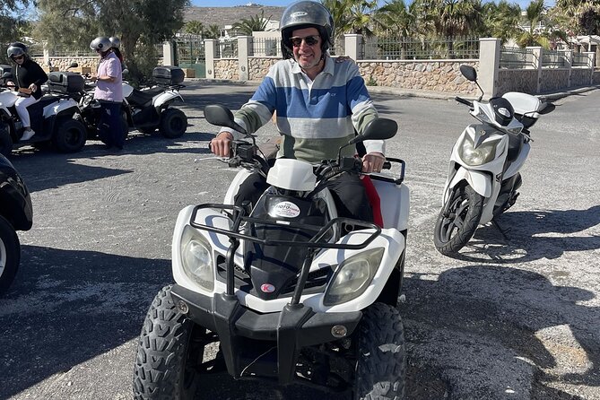 Santorini ATV Highlights Tour: Oia, Viewpoints & Volcanic Beaches - The 360-degree view from Profitis Ilias