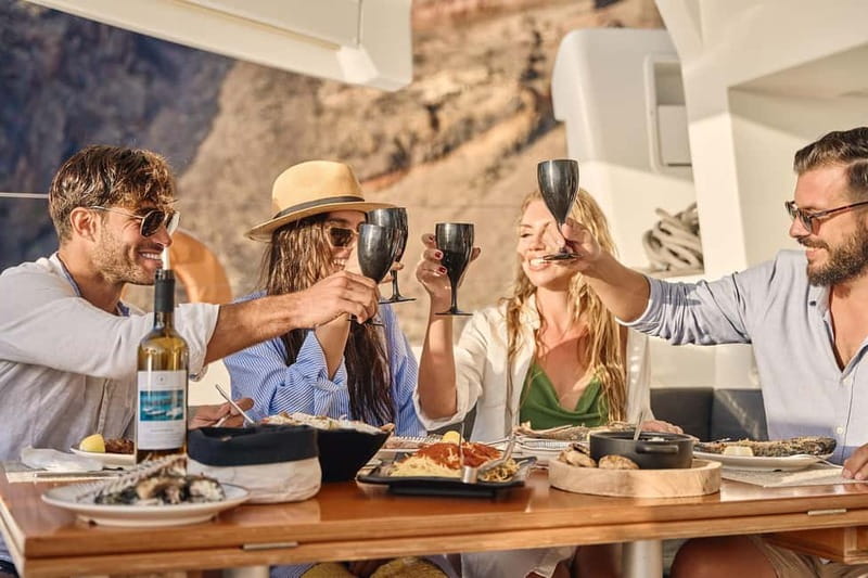 Santorini: Caldera Classic Catamaran Cruise w/ Meal & Drinks - What makes this cruise worth your time