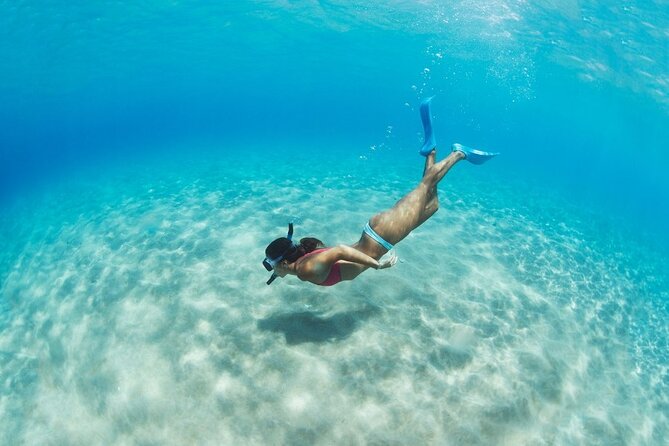 Santorini: Caldera Classic Semi-Private Cruise with BBQ & Drinks - Mesa Pigadia for a proper swim