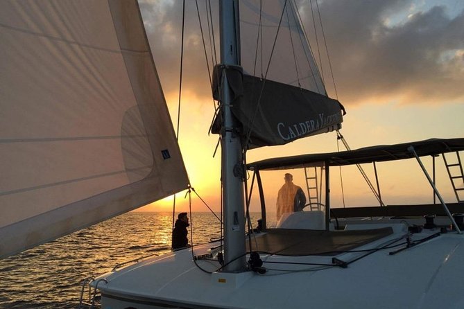 Santorini Caldera Panorama Winter Cruise All Inclusive - Waiting for sunset at Amoudi Bay