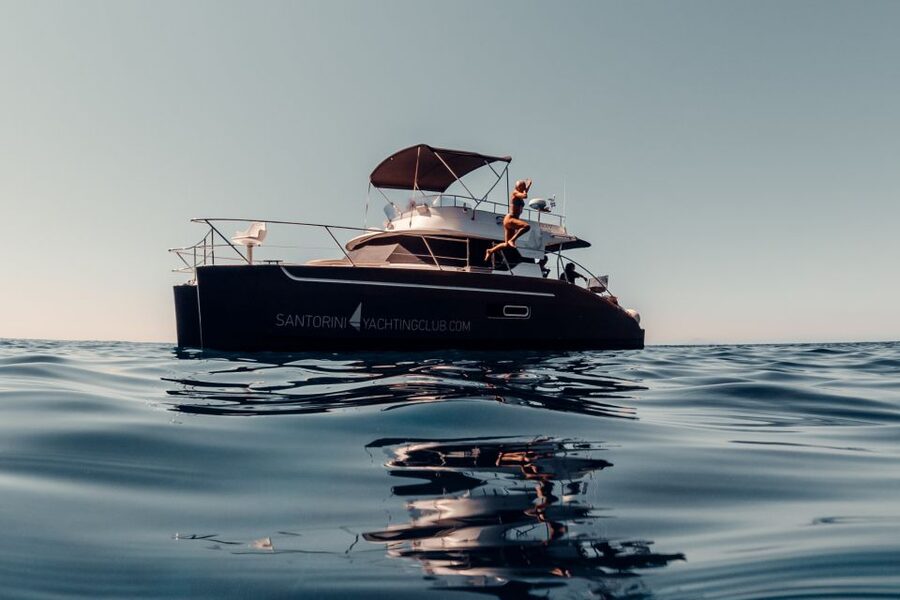 Santorini: Caldera Private Power Catamaran Cruise - Key points to know before you book