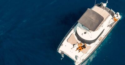 Caldera Private Power Catamaran Cruise