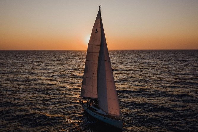 Santorini Caldera Private Sailing Boat Cruise - Nea Kameni and the sulfurous hot springs