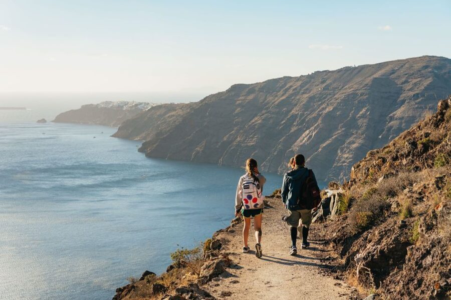 Santorini: Caldera Trail Guided Hike and Sunset Viewing - Guides who make the long walk easier