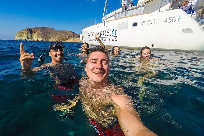 Santorini Classic Catamaran Cruise with BBQ, Drinks and Transfers - Transfers are useful, but read the pickup message