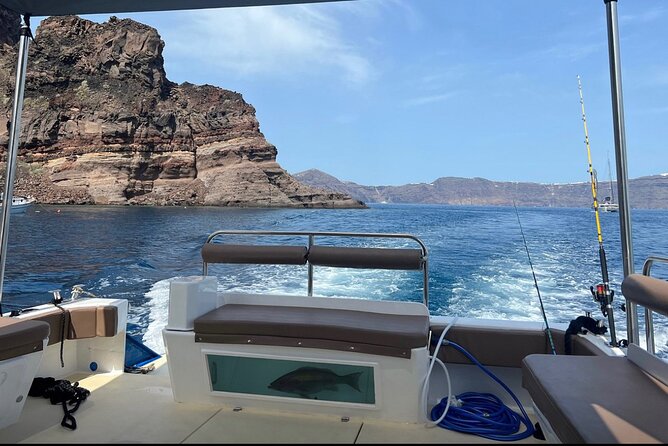 Santorini Fishing Private Cruise boat tour - BBQ, Snorkeling - Why this private Santorini cruise feels different