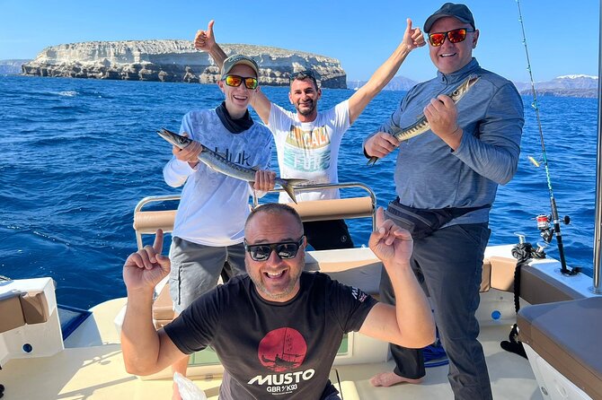 Santorini Fishing Private Cruise boat tour - BBQ, Snorkeling - Price, timing, and practical value