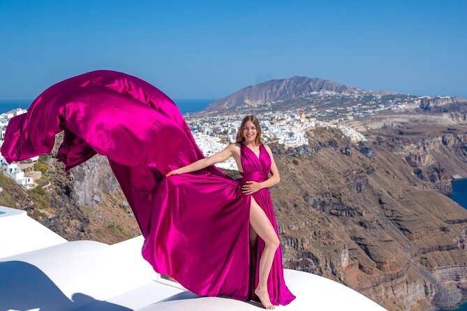 Santorini: Flying Dress Photoshoot - Cancellation, payment, and practical limits