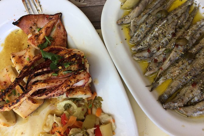 Santorini Food Tour: Fira Half-Day Small-Group Tour with Tastings - The caldera-view tavern meal