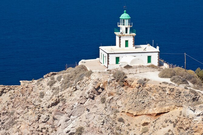 Santorini: Full Island Tour & Sunset with Local Guide & Pick-up - Profitis Ilias: Santorini from 700 meters up