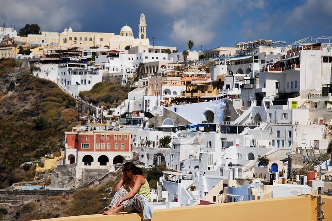 Santorini Highlights and Venetian Castles Small-Group Day Tour - Pyrgos Castle gives you the first wide view