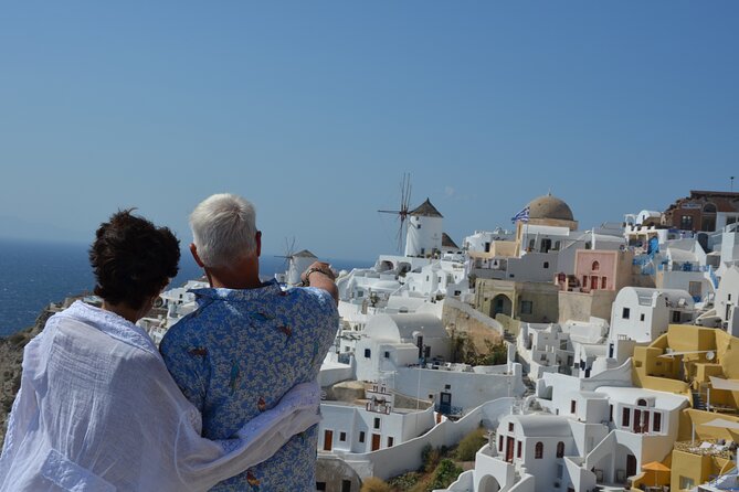Santorini Highlights Small-Group Tour with Wine Tasting option - Prophet Elias: Santorini from its highest point