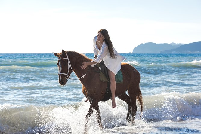 Santorini Horse Riding to Black Sandy Beach - Why this Santorini horse ride feels different