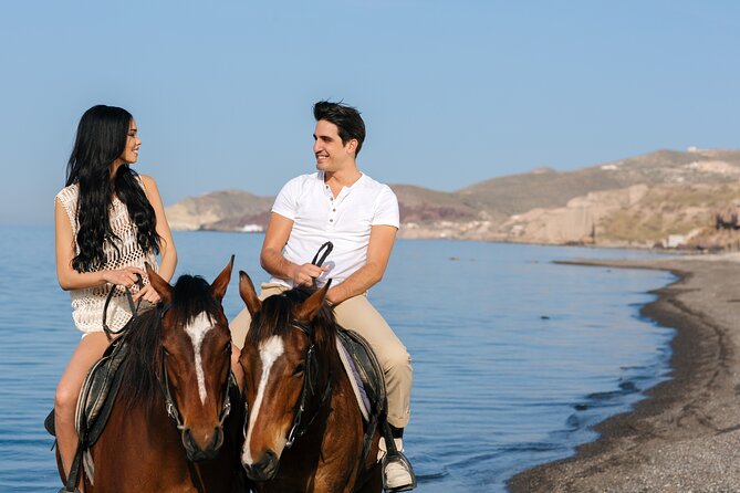 Santorini: Horse Riding to the Black Sandy Beach (Eros beach) - Key points to know before you book