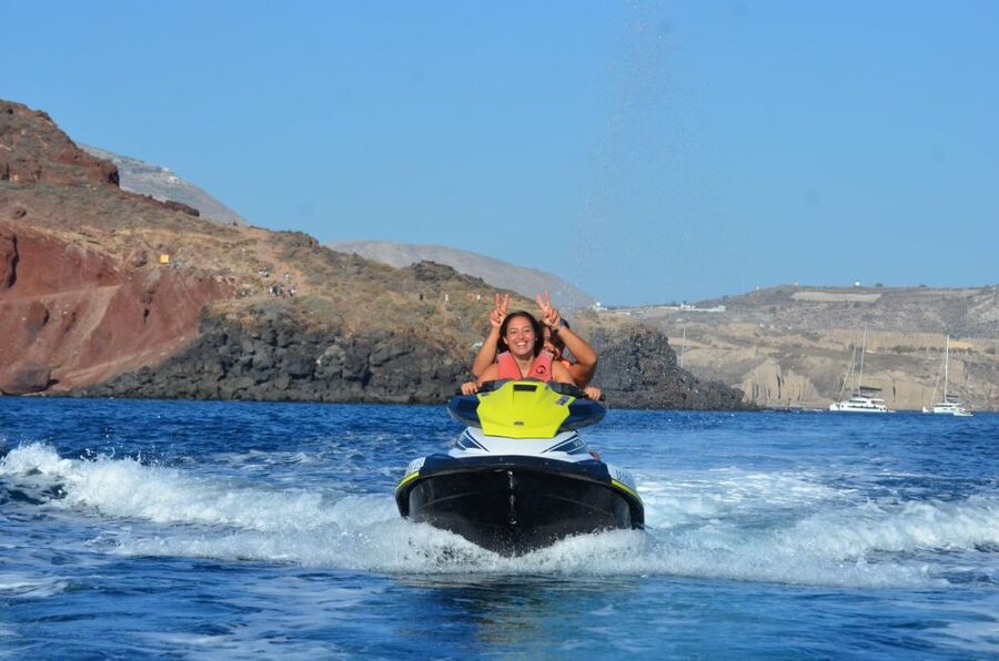 Santorini: Jet Ski Rental Perissa, Perivolos and St. George - Safety gear and the rules that matter